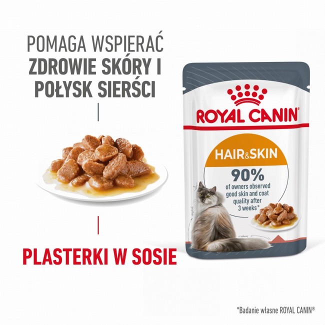 ROYAL CANIN Hair & Skin Care - wet cat food - 12x85g