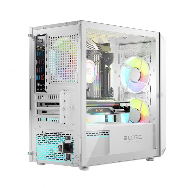 Logic PORTOS ARGB MINI USB 3.0 Case White