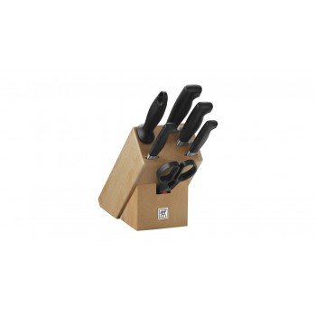 Set of 4 knives in a Zwilling Four Star block