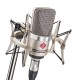 Neumann TLM 102 NI Studio-Set - large-diaphragm condenser microphone with shock mount, nickel