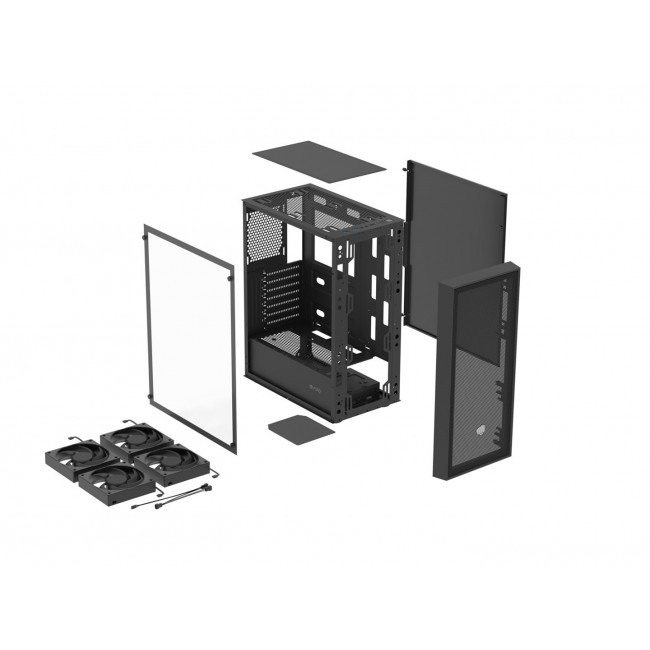 FURY SHOBO SH8F MIDI TOWER CASE WITH WINDOW BLACK