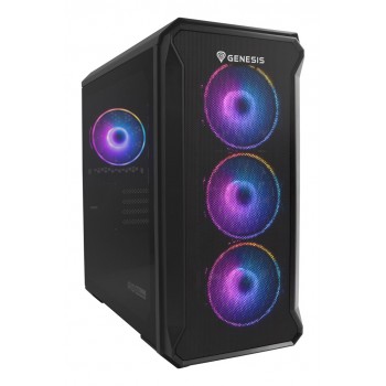 GENESIS Irid 503 ARGB Micro Tower Black, Transparent