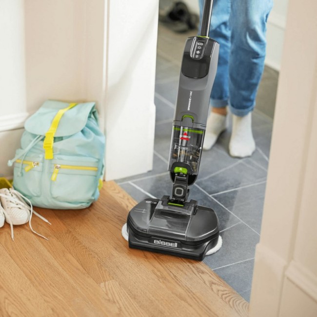 Bissell SpinWave + Vac Pet Pro Stick vacuum Battery Dry&wet Cyclonic Dust bag 0.4 L Black, Grey