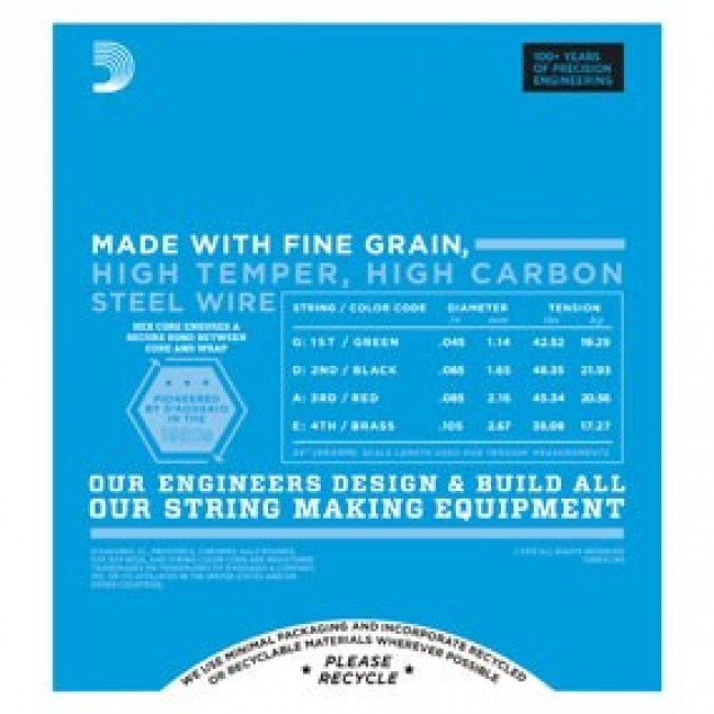 D'Addario EXL165 - bass guitar strings (45 105)