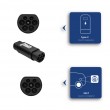Akyga AK-SC-E21 Ladekabel-Adapter [1x Typ 2 (IEC 62196-2) Stecker - 1x GB/T (20234.2-2015) Stecker] Type 2 3 0 m