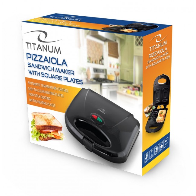 TITANUM TKT005K sandwich maker 700 W Black