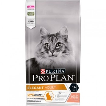 Purina Pro Plan ELEGANT Adult 1+ OPTIDERMA cats dry food 10 kg Salmon