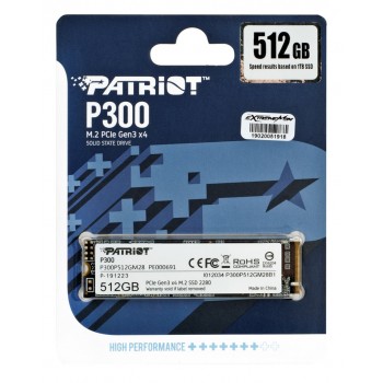 SSD PATRIOT P300 M.2 PCI-EX4 NVME 512GB