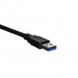 Lanberg CA-USBA-30CU-0010-BK USB cable 1m 3.0 USB A Black Lanberg CA-USBA-30CU-0010-BK USB cable 1m 3.0 USB A Black
