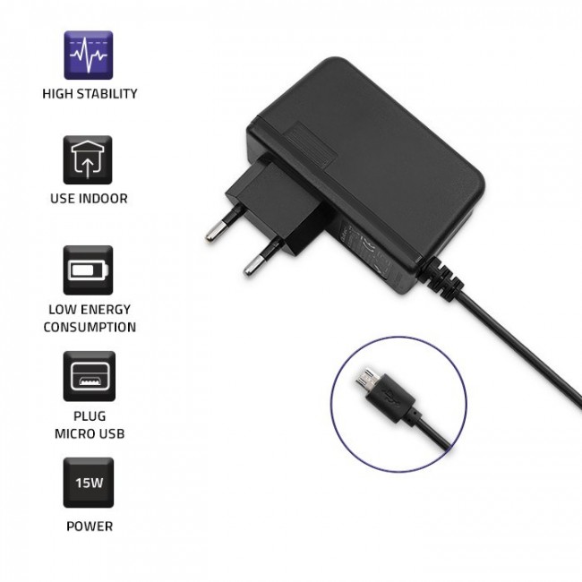 Qoltec 51022 mobile device charger Black Indoor Qoltec 51022 mobile device charger Black Indoor