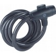 12 mm steel keyed bicycle cable - YCK0/12/200/2 Black 12 mm steel keyed bicycle cable - YCK0/12/200/2 Black