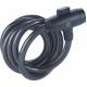 12 mm steel keyed bicycle cable - YCK0/12/200/2 Black