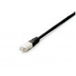 Equip Cat.6A Platinum S/FTP Patch Cable, Black, 0.25m , 10pcs/set
