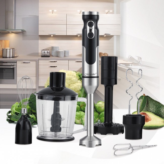 Maestro MR-567 blender Immersion blender 1000 W Black, Stainless steel