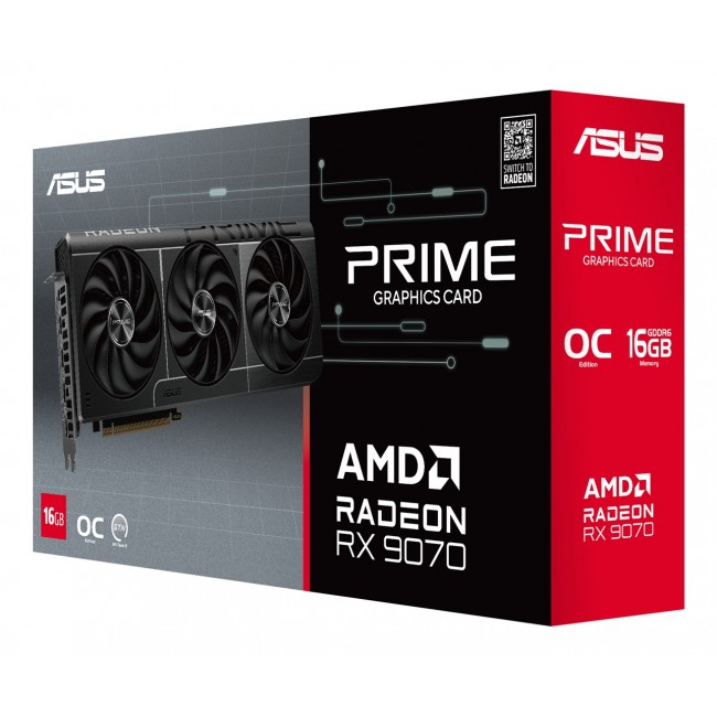 ASUS Prime -RX9070-O16G-EVO AMD Radeon RX 9070 16 GB GDDR6 ASUS Prime -RX9070-O16G-EVO AMD Radeon RX 9070 16 GB GDDR6