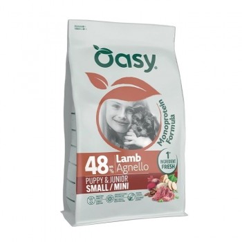 OASY One Animal Protein Puppy & Junior Small/Mini Mono Lamb - dry dog food - 800g