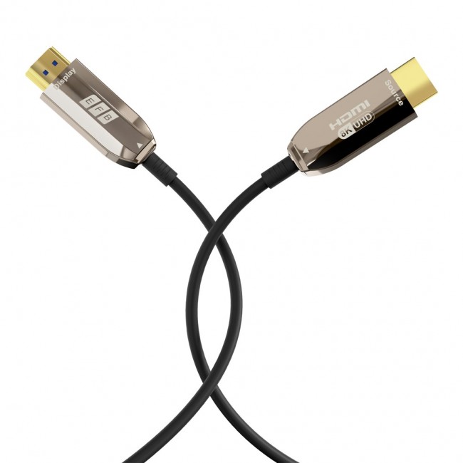 EFB Elektronik HDMI-21-00007 HDMI cable 20 m HDMI Type A (Standard) Black, Stainless steel