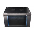 Extralink Rackmount cabinet 6U 600x600 Black wall mounted