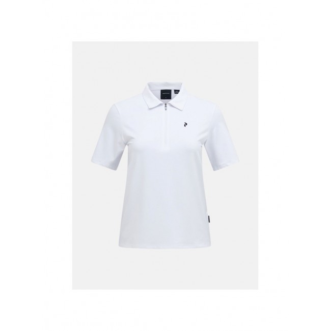 T-shirt PEAK PERFORMANCE W Comfort Zip Polo white T-shirt PEAK PERFORMANCE W Comfort Zip Polo white