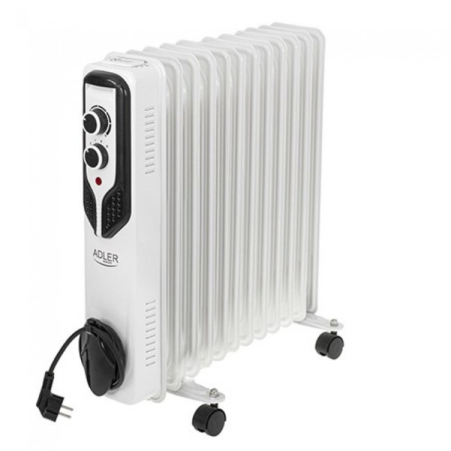 Adler | Oil-Filled Radiator | AD 7817 | Oil Filled Radiator | 2500 W | Number of power levels 3 | Suitable for rooms up to m2 | White Adler | Oil-Filled Radiator | AD 7817 | Oil Filled Radiator | 2500 W | Number of power levels 3 | Suitable for rooms up to m2 | White