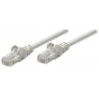 Intellinet Network Patch Cable, Cat5e, 2m, Grey, CCA, U/UTP, PVC, RJ45, Gold Plated Contacts, Snagless, Booted, Lifetime Warranty
