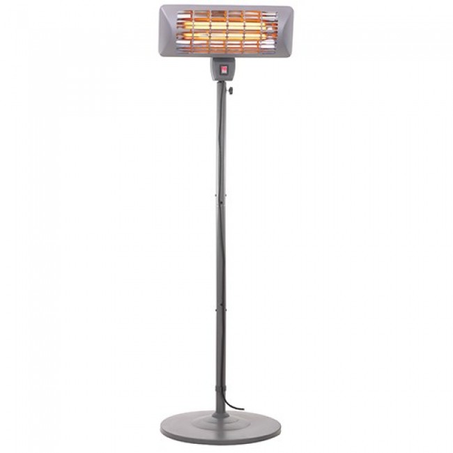 Camry | Standing Heater | CR 7737 | Patio heater | 2000 W | Number of power levels 2 | Suitable for rooms up to 14 m2 | Grey | IP24