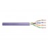 DIGITUS Cat.6 Installation Cable, U/UTP, Eca, AWG 24/1, PVC, 305m, Purple, Carton