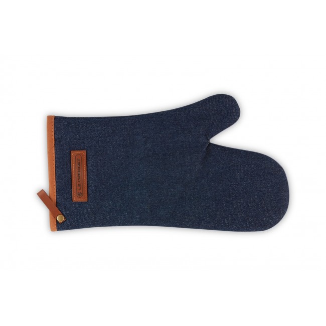 Le Creuset 45100327760800 potholder/oven mitt 1 pc(s) Blue, Brown Cotton