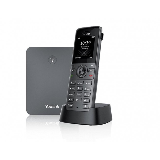 Yealink W73P Bezprzewodowy Telefon IP Mobilny Szary 1,8 Calowy Wy wietlacz 100 Pozycji Ksią ki Telefonicznej