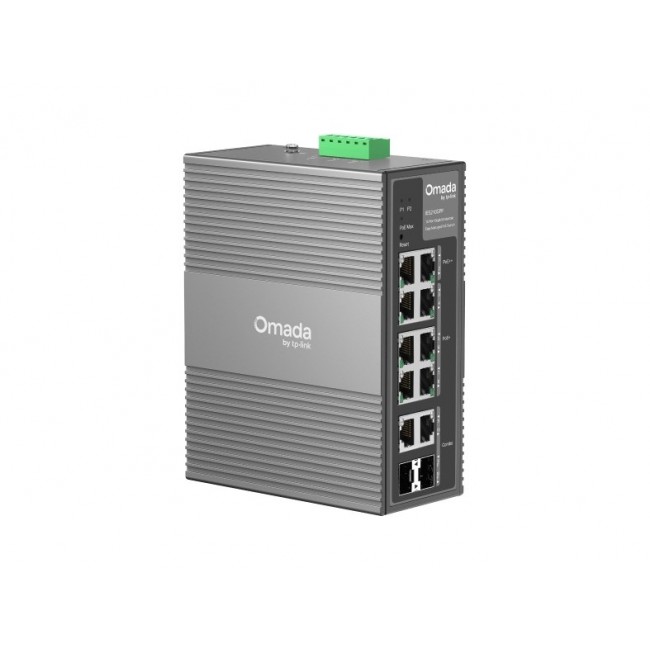 TP-Link Omada 10-Port Gigabit Industrial Easy Managed Switch with 6-Port PoE+ and 2-Port PoE++ TP-Link Omada 10-Port Gigabit Industrial Easy Managed Switch with 6-Port PoE+ and 2-Port PoE++