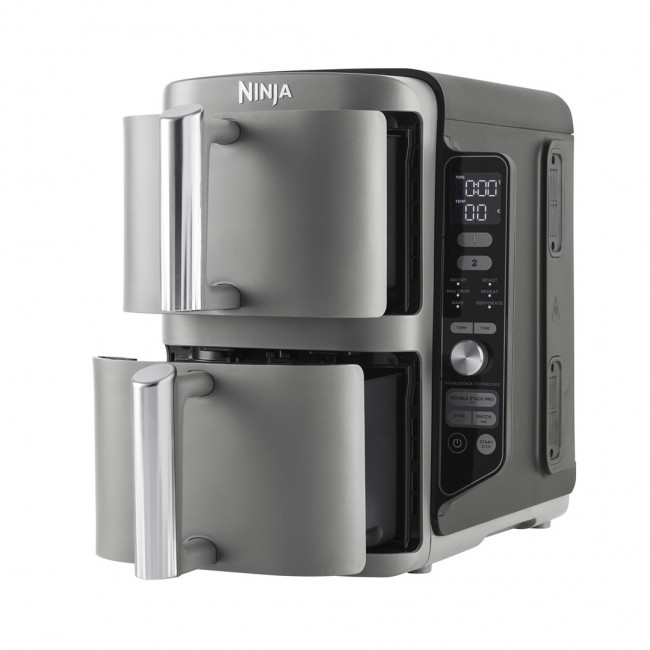Ninja SL400EU fryer Double 9.5 L 2470 W Hot air fryer Black, Grey Ninja SL400EU fryer Double 9.5 L 2470 W Hot air fryer Black, Grey
