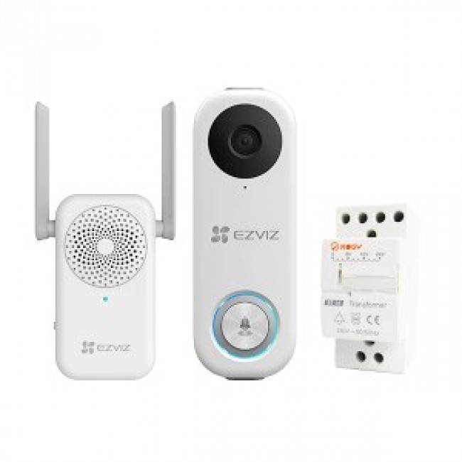 EZVIZ DB1C Smart Video Doorbell with Chime & Transformer Kit EZVIZ DB1C Smart Video Doorbell with Chime & Transformer Kit