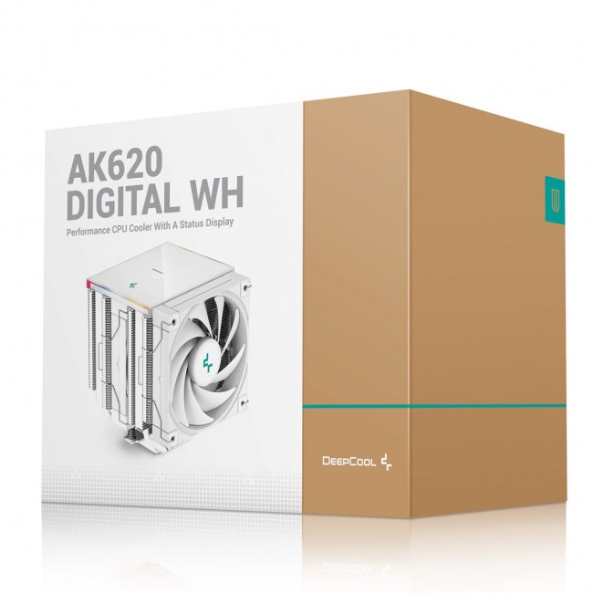 DeepCool AK620 Digital WH Processor Air cooler 12 cm White 1 pc(s) DeepCool AK620 Digital WH Processor Air cooler 12 cm White 1 pc(s)