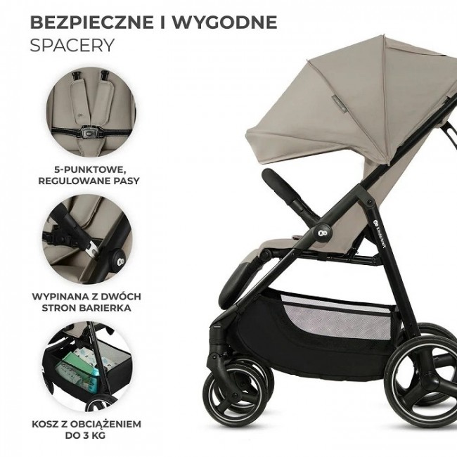 Kinderkraft pram TRIG 3 STONE BEIGE Beige Kinderkraft pram TRIG 3 STONE BEIGE Beige