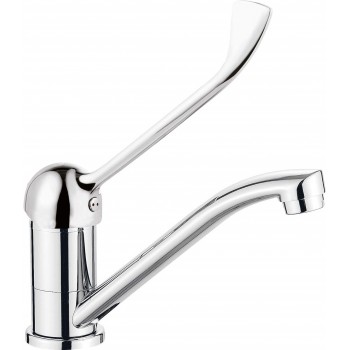 Washbasin faucet with swivel spout - Clinic lever
