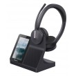 Yealink WH64 Workstation Dual Headset Wired & Wireless Head-band Office/Call center USB Type-C Bluetooth Charging stand Black