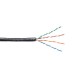 Kabel EmiterNet zewnętrzny PVC+PE UTP (U/UTP) kat.5e, drut 4x2x0,5 PE