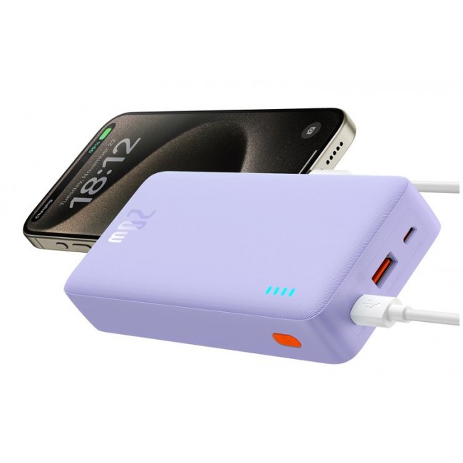 Baseus Airpow - 20,000 mAh 20W power bank (purple)