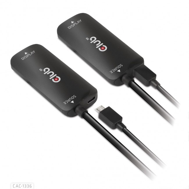 CLUB3D HDMI + Micro USB to USB Type-C 4K120Hz or 8K30Hz M/F Active Adapter