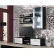 Cama hanging display cabinet SOHO white/black gloss