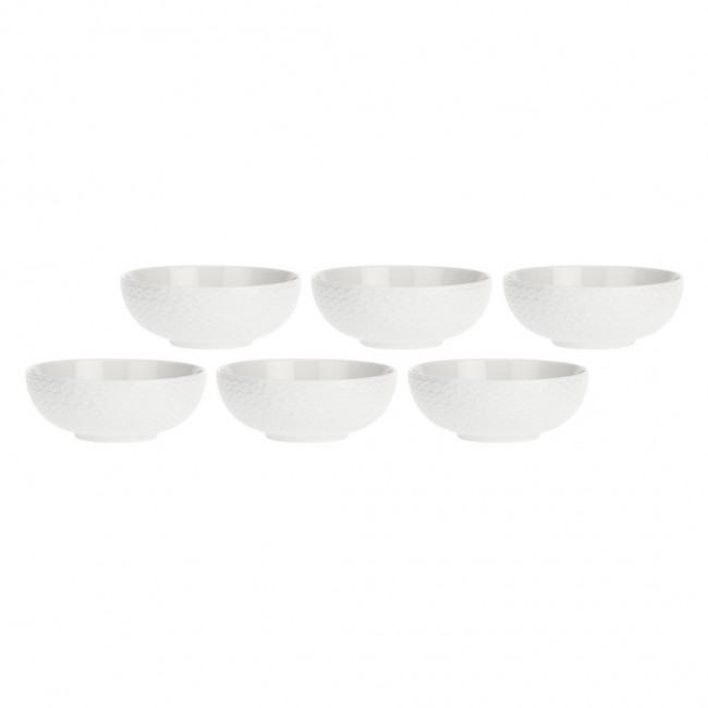 Set of 6 Momenti Fruit Bowls - White, 12 cm Set of 6 Momenti Fruit Bowls - White, 12 cm