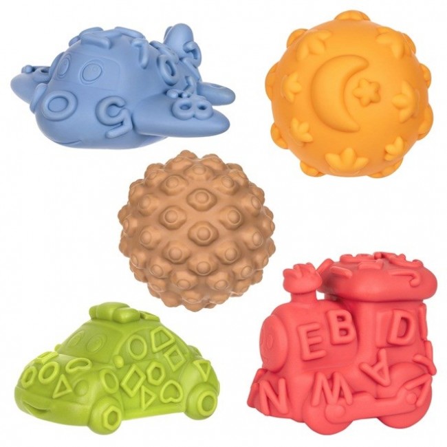 Tullo Sensory vehicles with balls Montessori educational set, 5 pieces Tullo Sensory vehicles with balls Montessori educational set, 5 pieces