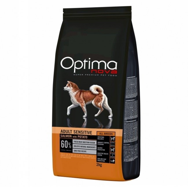 OPTIMANOVA Adult Sensitive Salmon & Potato - dry dog food - 2kg OPTIMANOVA Adult Sensitive Salmon & Potato - dry dog food - 2kg