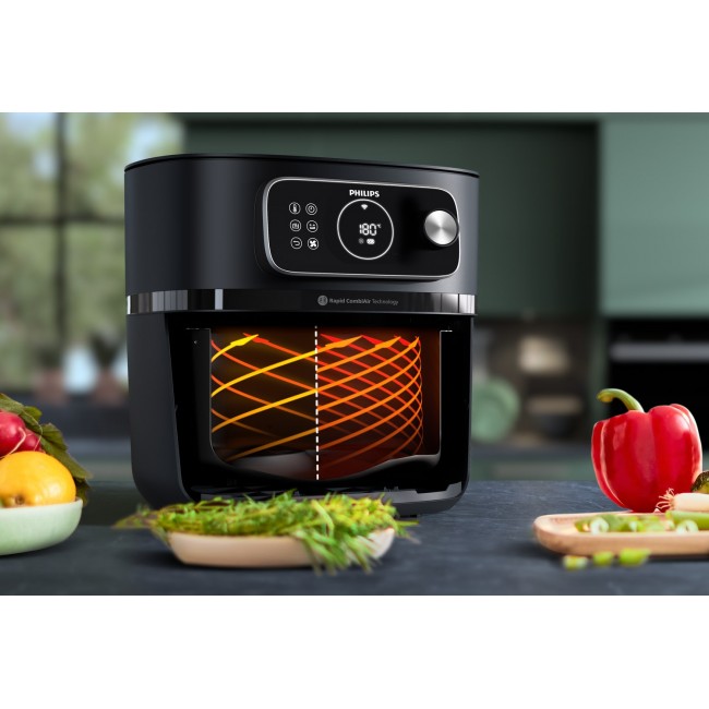 Philips 7000 series HD9876/90 fryer Single 8.3 L Stand-alone 2200 W Hot air fryer Black Philips 7000 series HD9876/90 fryer Single 8.3 L Stand-alone 2200 W Hot air fryer Black