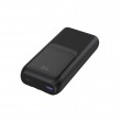 Gembird PB20-PD20-LCD-01 Fast charging power bank with integrated cables, 20W, 20000 mAh, black