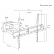 Maclean TV Mount / Bracket, max VESA 400x400, 32-70