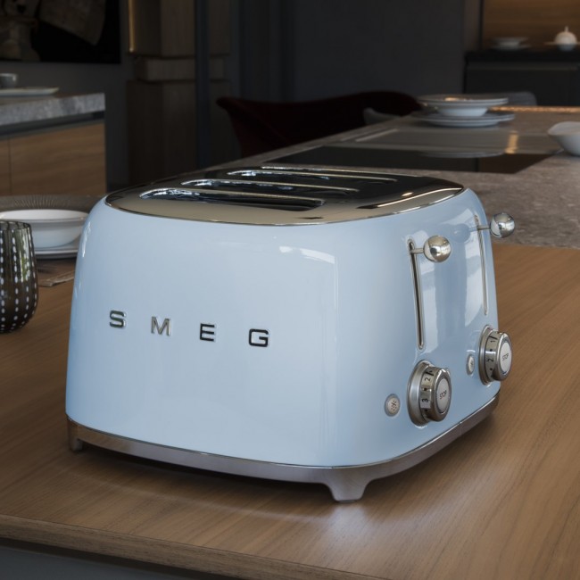 Smeg 50's Style Toaster TSF03PBEU Pastel Blue