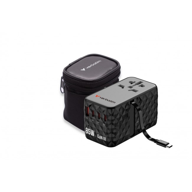Verbatim Charge 'n' Travel Diamond 85W Retractable Cable CNT-02