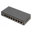 Digitus 8-port Gigabit switch, desktop, unmanaged, metal housing