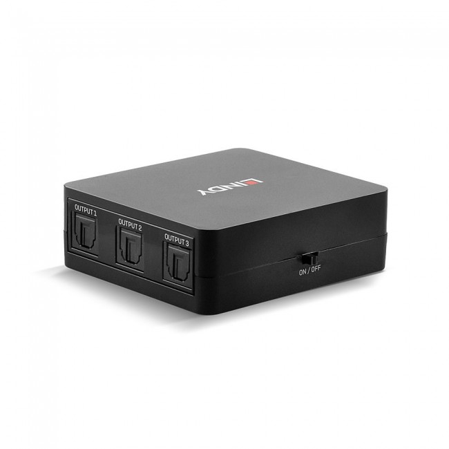 Lindy 3 Port Optical (TosLink) Audio Splitter Lindy 3 Port Optical (TosLink) Audio Splitter
